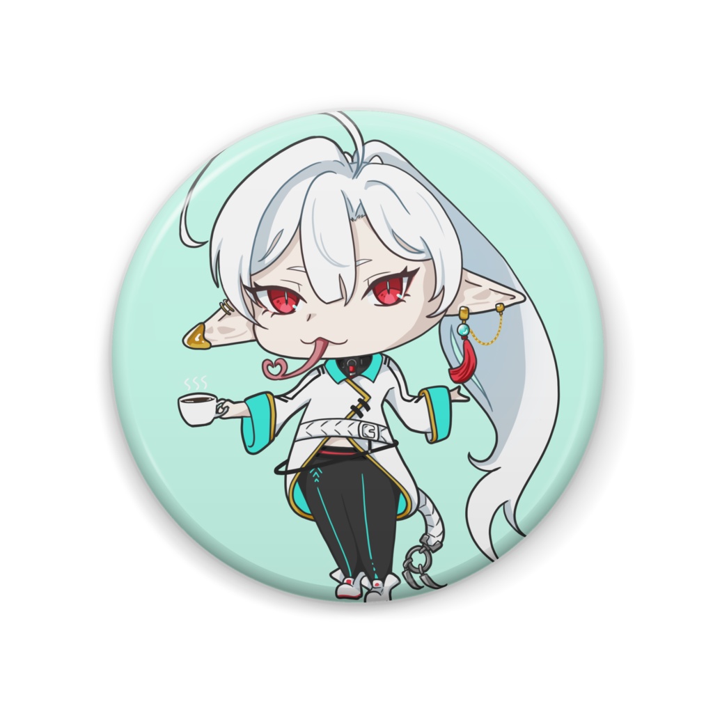 雨杜ユハ ミニキャラ缶バッチ