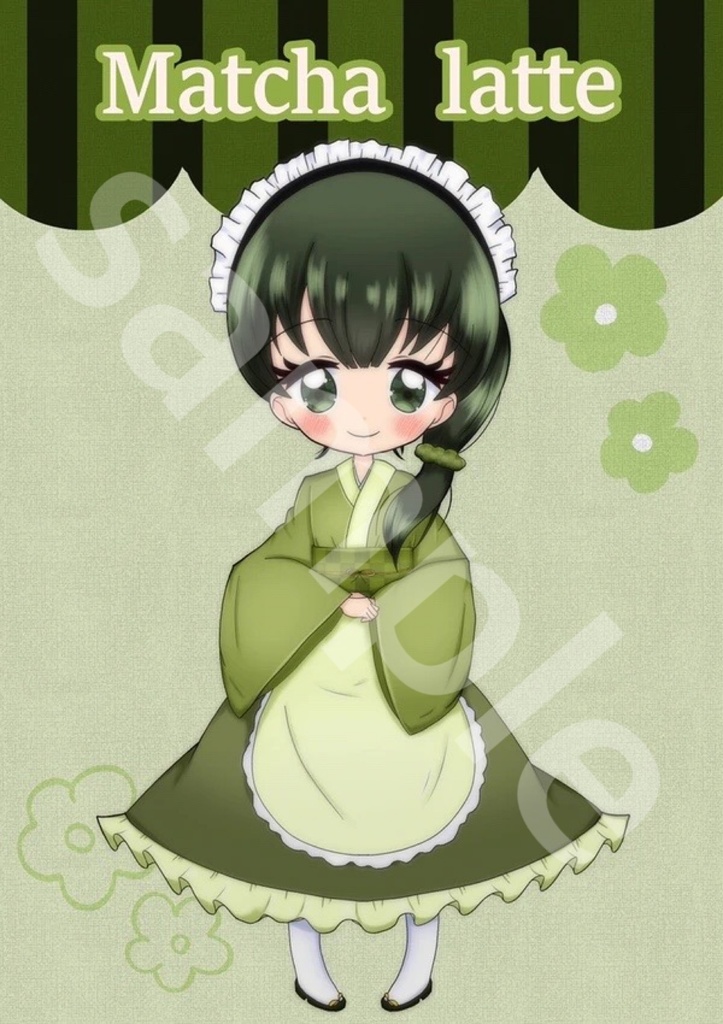 抹茶ラテちゃん ポストカード