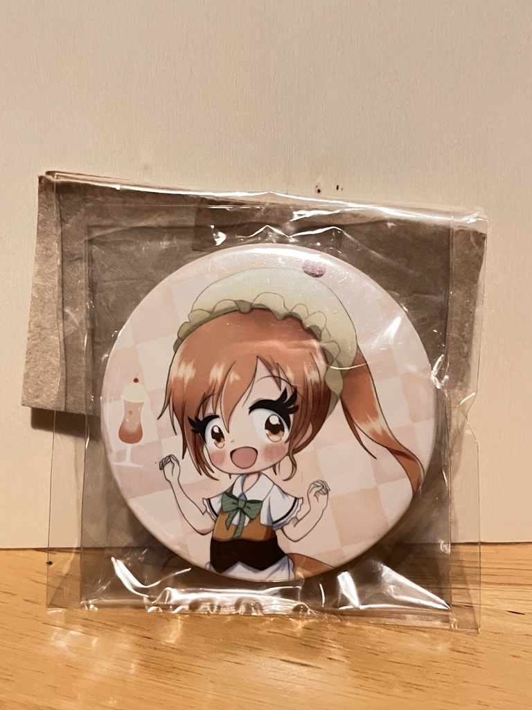 オレンジクリームソーダちゃん 缶バッジ
