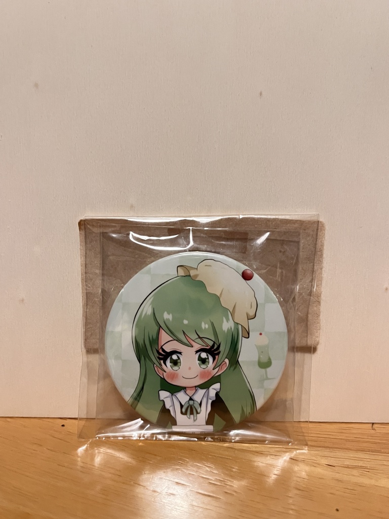 メロンクリームソーダちゃん 缶バッジ