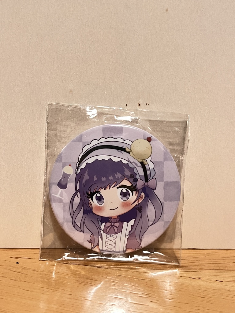 グレープクリームソーダちゃん 缶バッジ