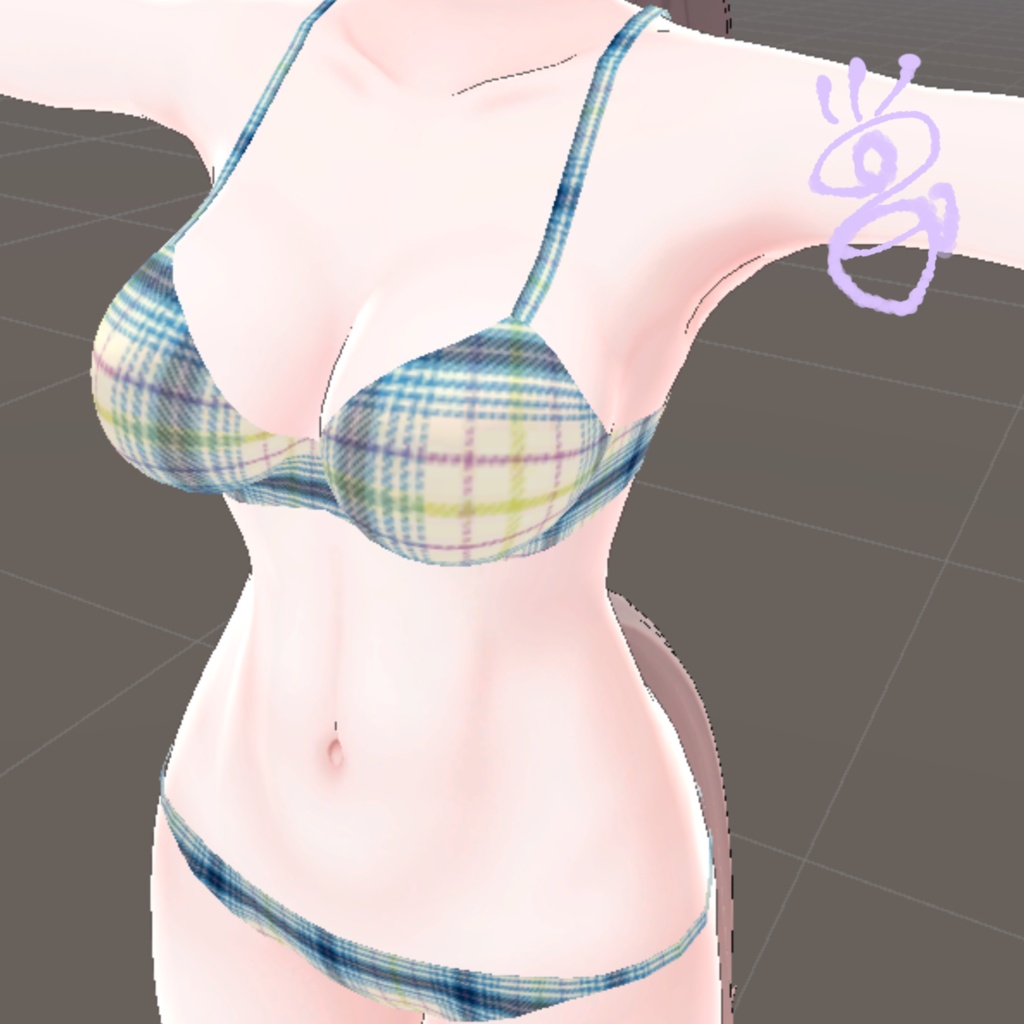 【Nix専用】初期衣装パンスト変更テクスチャ【無料】