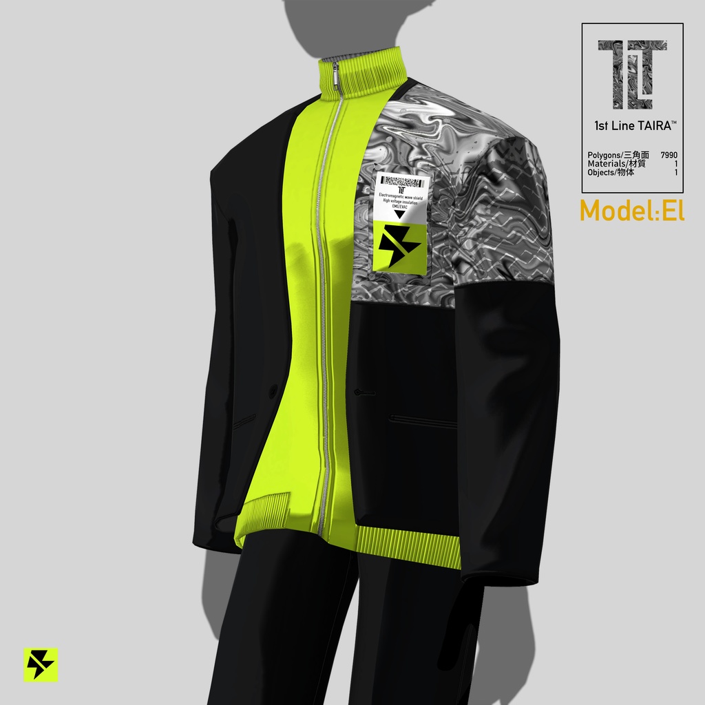 【3Dmodel/clothes】1st Line TAIRA™ HR_1LT setup/Fi/El/Wa