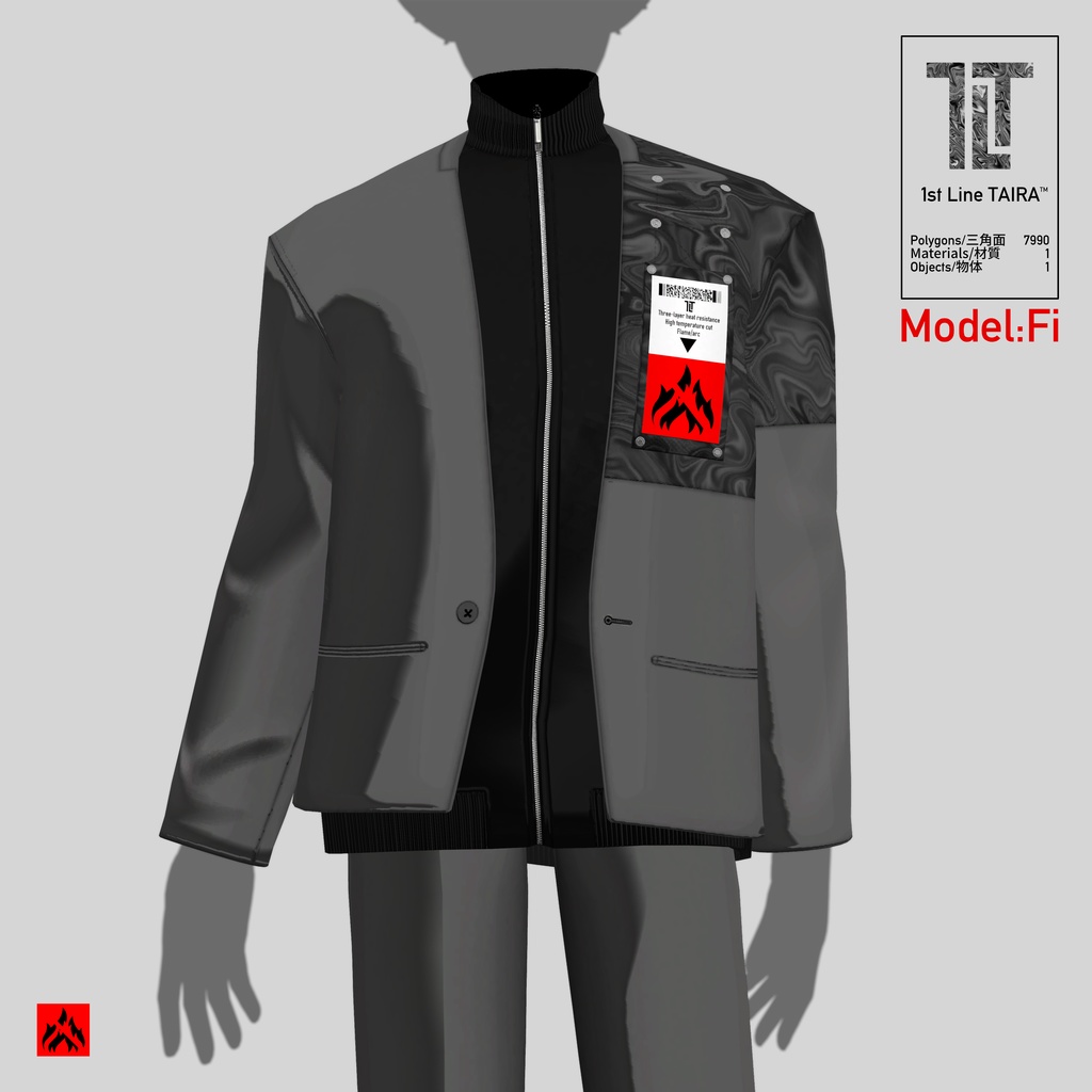 【3Dmodel/clothes】1st Line TAIRA™ HR_1LT setup/Fi/El/Wa