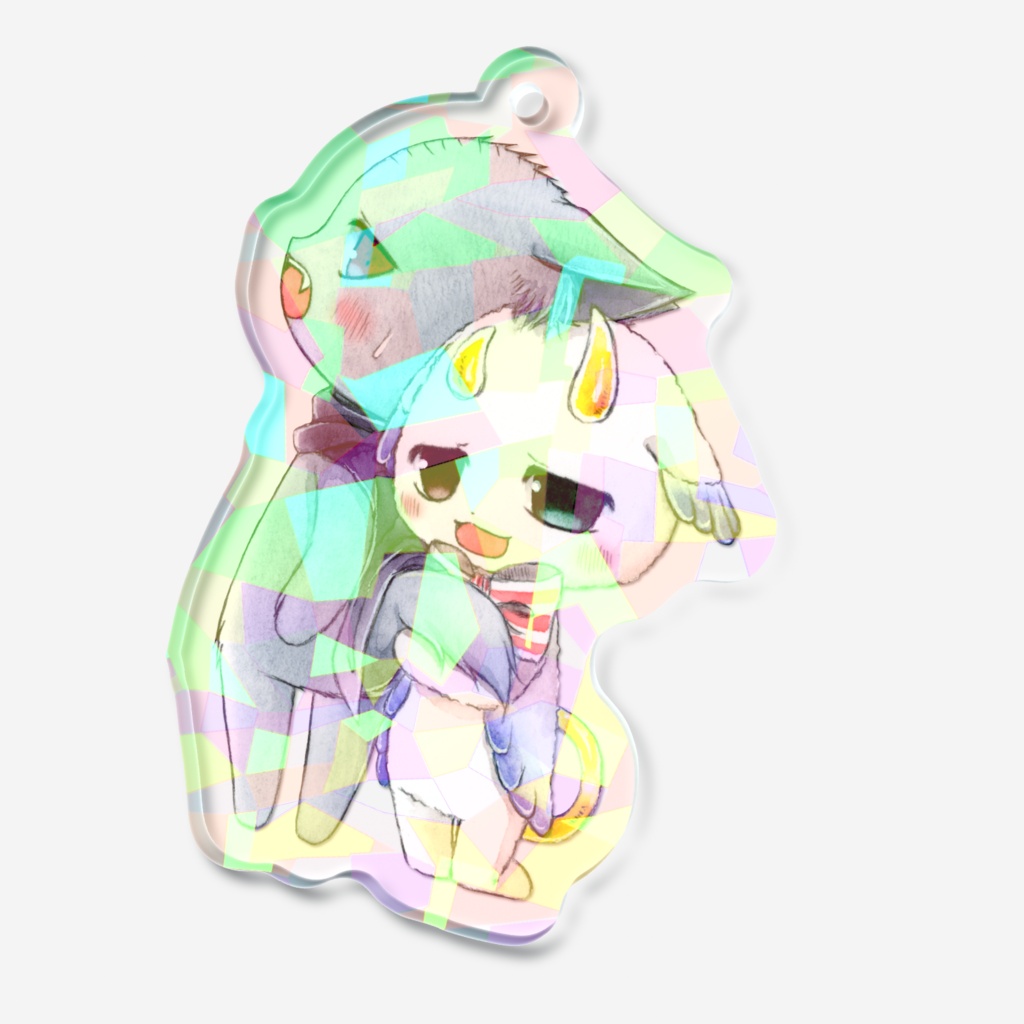 ヨーゼフ&ヘルト ホログラムアクリルキーホルダー