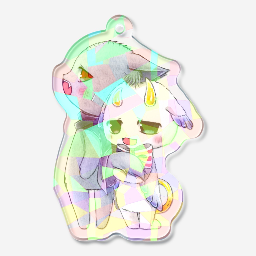 ヨーゼフ＆ヘルト ホログラムアクリルキーホルダー