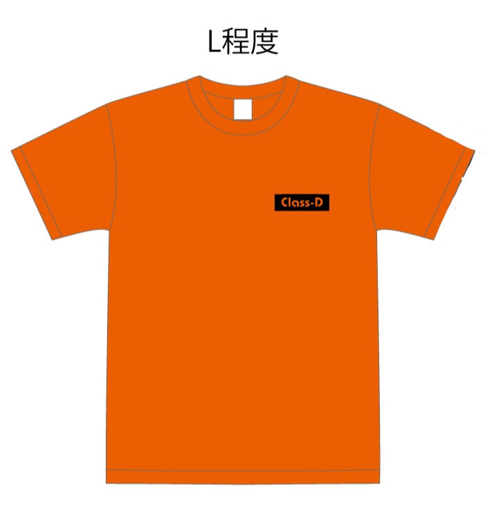 Dクラス職員Tシャツ オレンジ