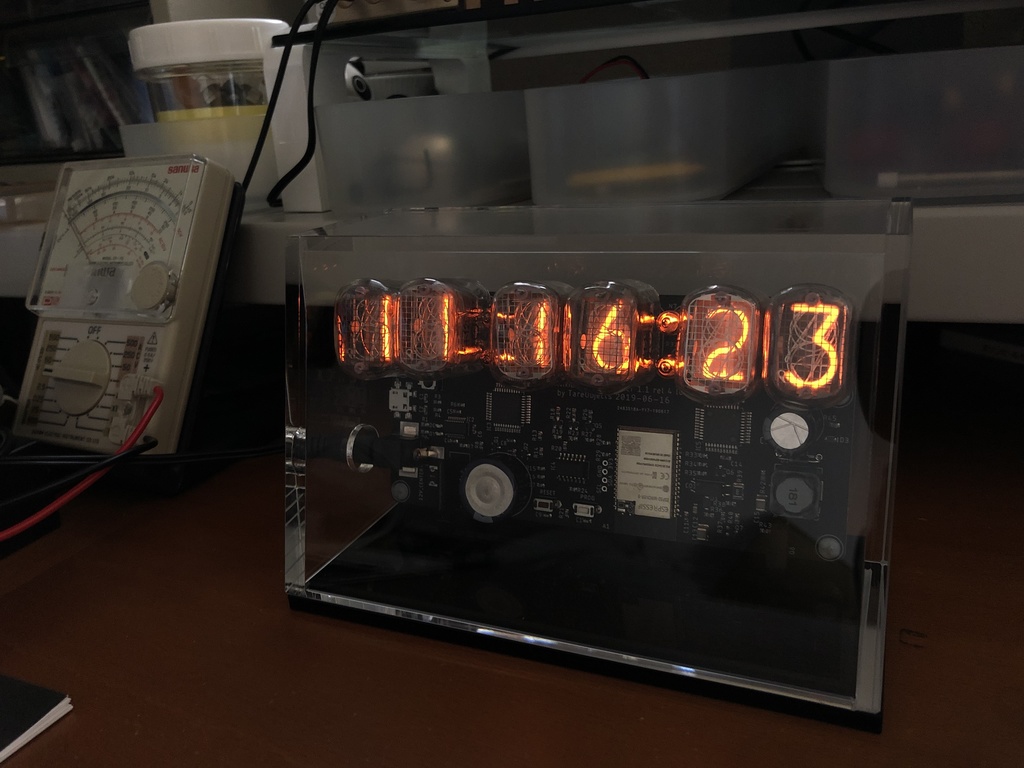 WiFi対応ニキシー管時計