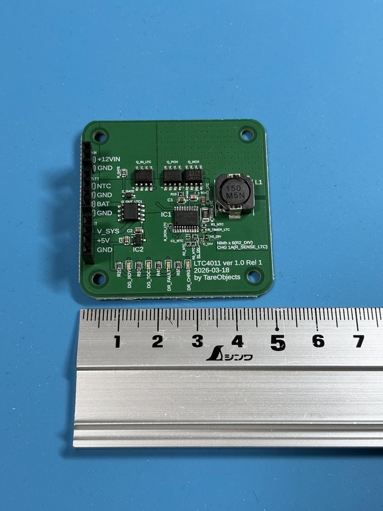ニッケル水素充電管理IC LTC4011評価基板（パワーパス機能付き）