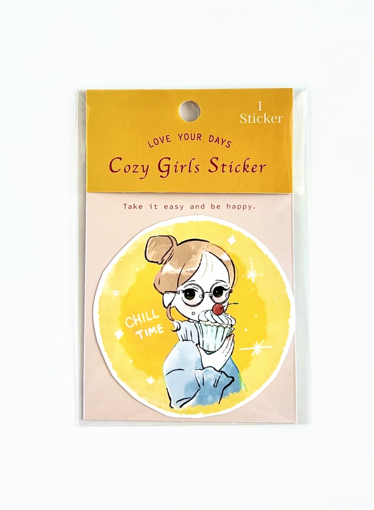 Cozy Girls Sticker 【ハニーイエロー】