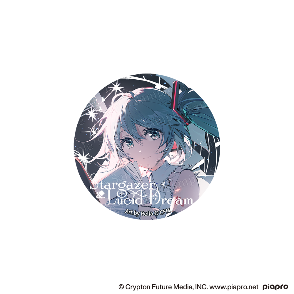 ホロ加工缶バッジA＜asteroid：初音ミク＞