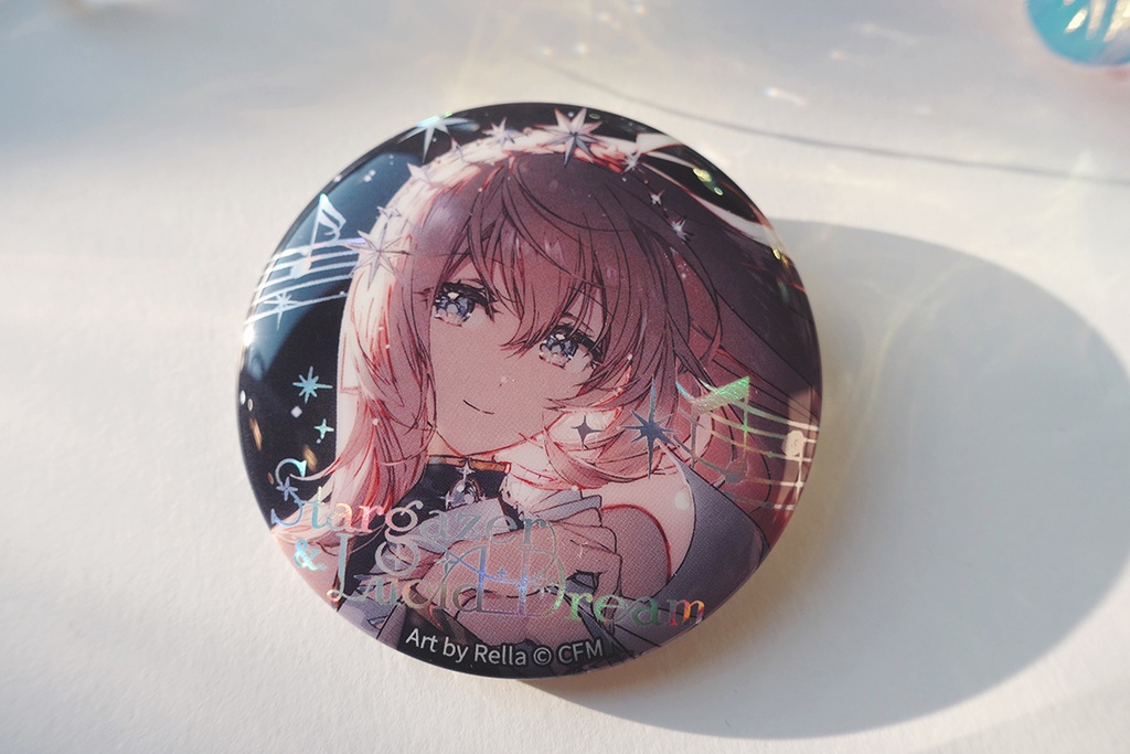 ホロ加工缶バッジD<asteroid:巡音ルカ>