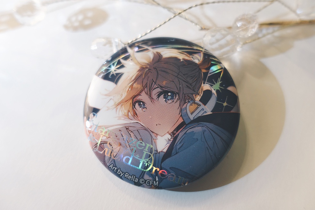 ホロ加工缶バッジC<asteroid:鏡音レン>