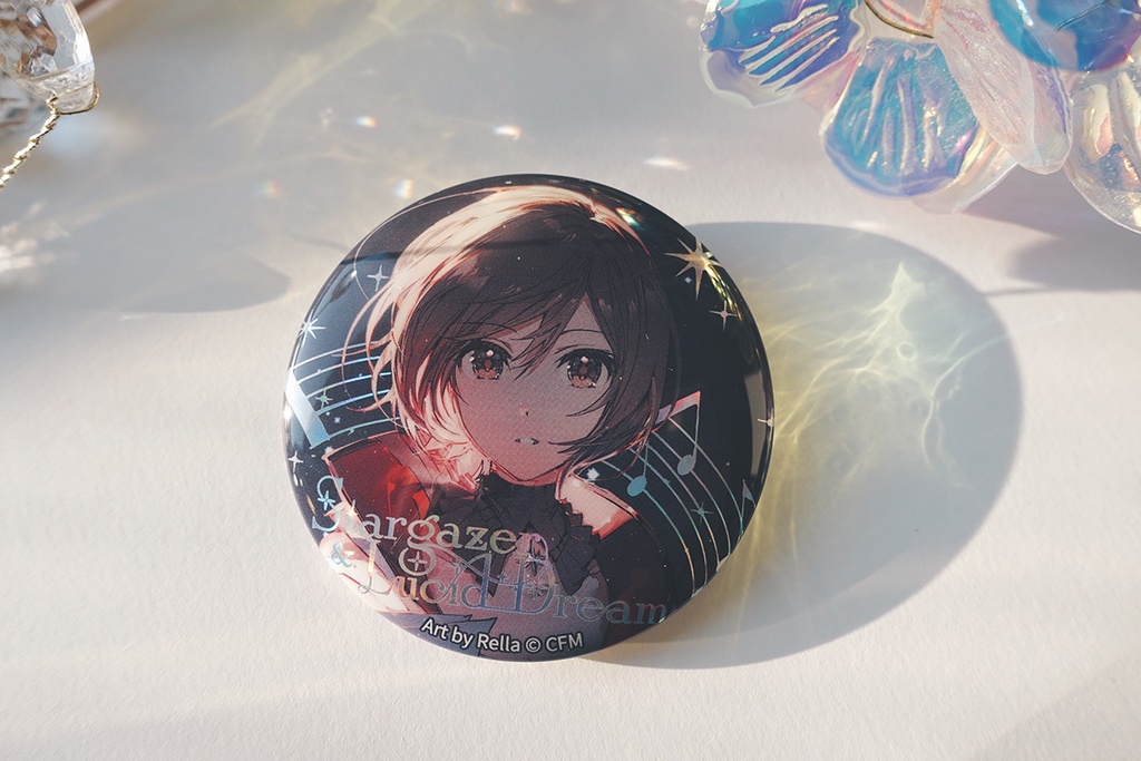 ホロ加工缶バッジE<asteroid:MEIKO>