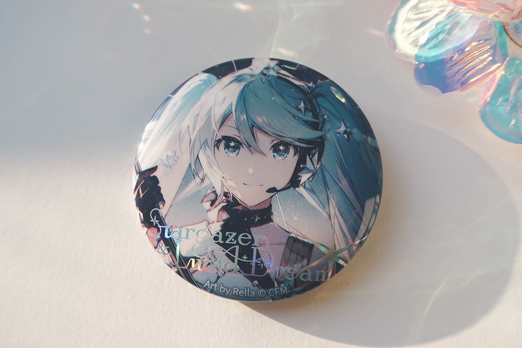 ホロ加工缶バッジL<夜空に輝く道しるべ>