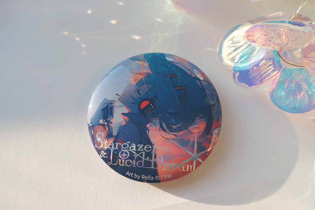 ホロ加工缶バッジJ<glow>