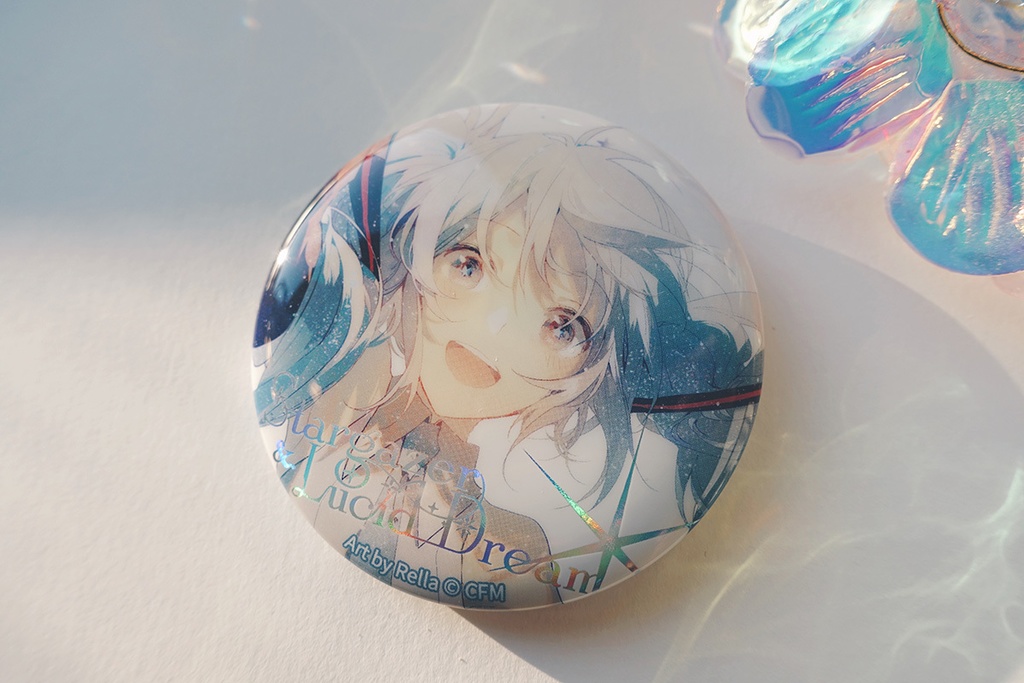 ホロ加工缶バッジI<Blue Star>