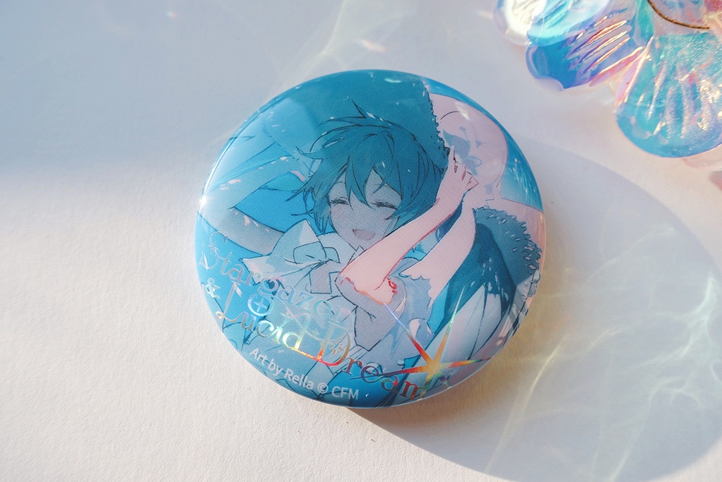 ホロ加工缶バッジK<海色>