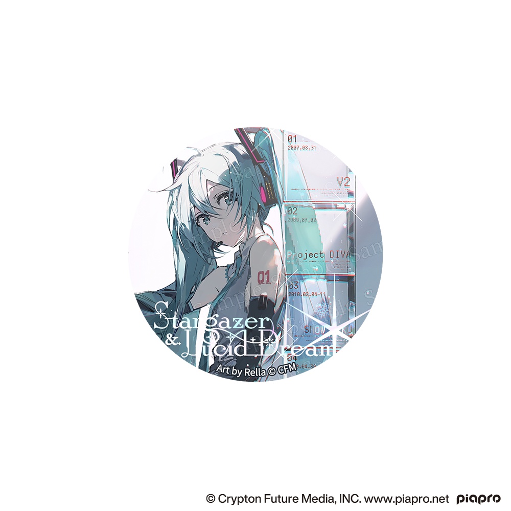 ホロ加工缶バッジM＜初音ミク 17th Anniversary＞