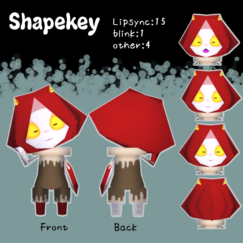 Octpair-ニニンダコ-【VRChat向けアバター】【Quest対応】