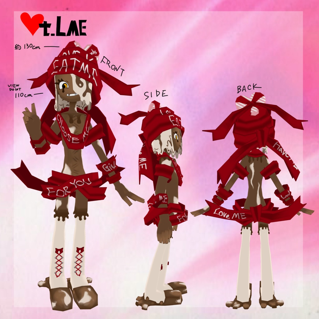 VT-LME-バレンタインラミィ-【VRChat向けアバター】【Quest対応】