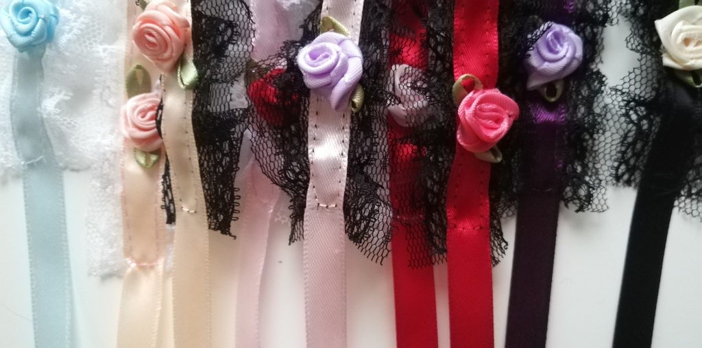 薔薇のヘッドドレス 16cmぬい他