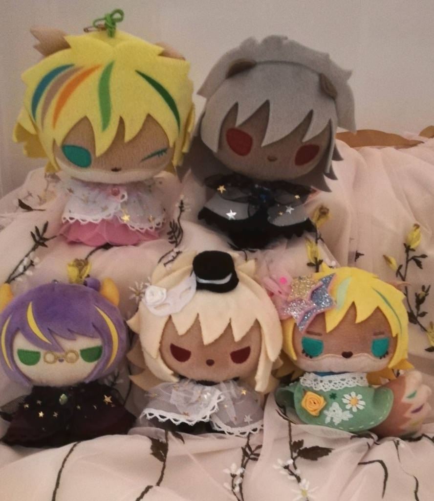 星空サーカスのケープ カラフル 16cmぬい他