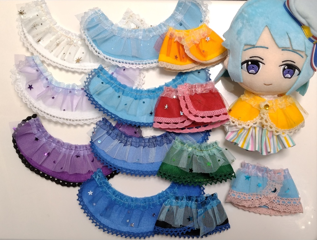 星空サーカスのケープ カラフル 16cmぬい他