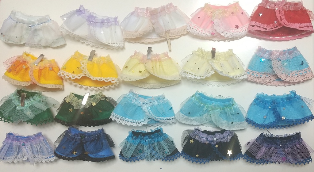 星空サーカスのケープ カラフル 16cmぬい他