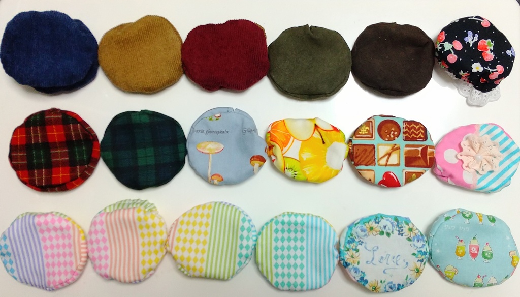 ベレー帽 10~12cmぬい向け