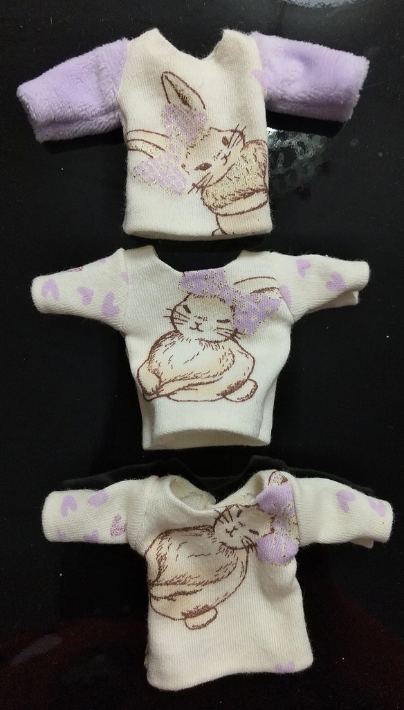 うさぎのロングTシャツ ねんどろ・オビツ11