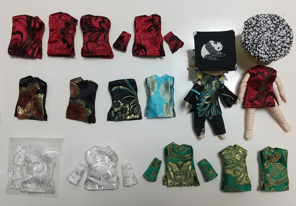 アームカバーとチャイナ服セット ねんどろ・オビツ11