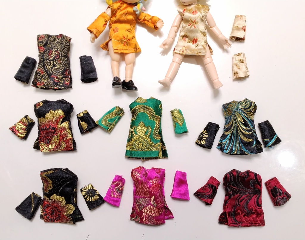 アームカバーとチャイナ服セット ねんどろ・オビツ11