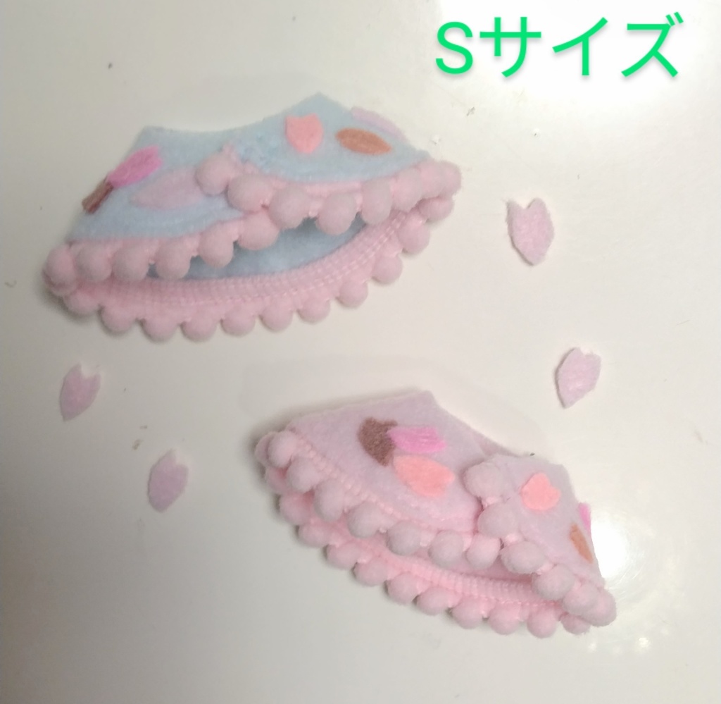 Sサイズ 桜のケープ 10〜12cmぬい等