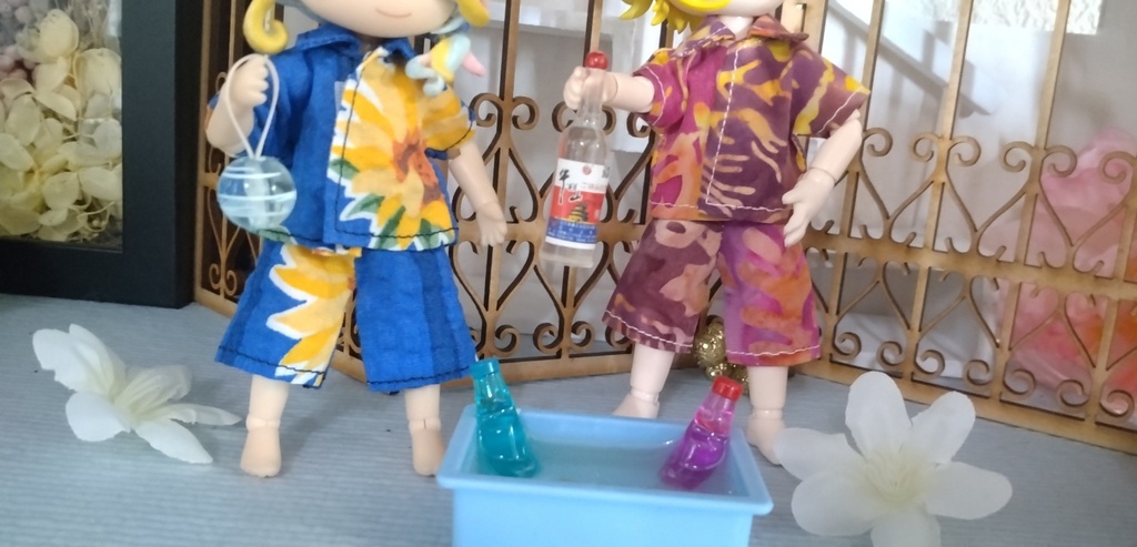 リップル生地上下セット　ねんどろいど・オビツ11