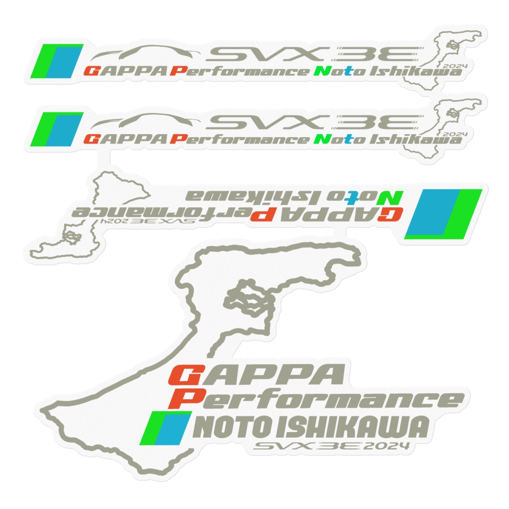 SVX33 & GAPPA Performance 能登石川クリアステッカー