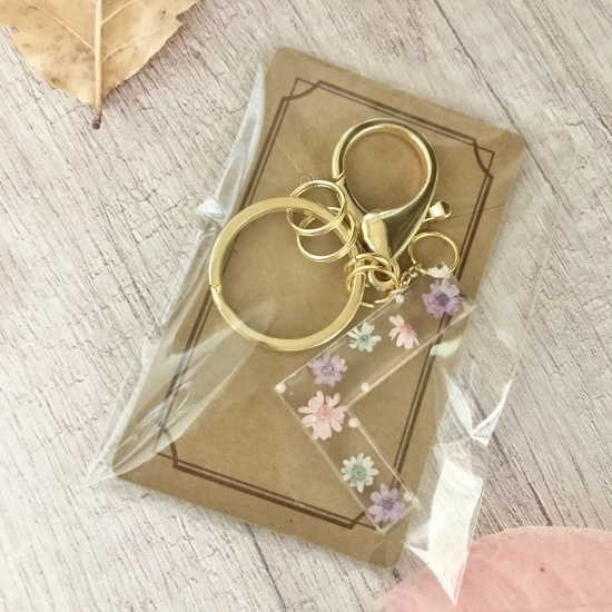 <クリアリウム>キーホルダー<アルファベット>