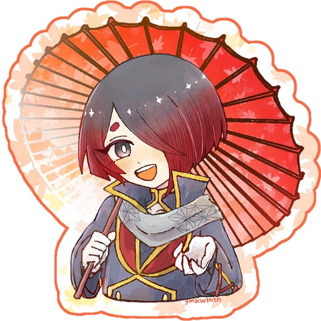 もみじフレークアクキー