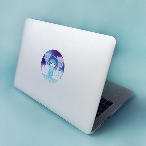 人見知りギークちゃん シートステッカー