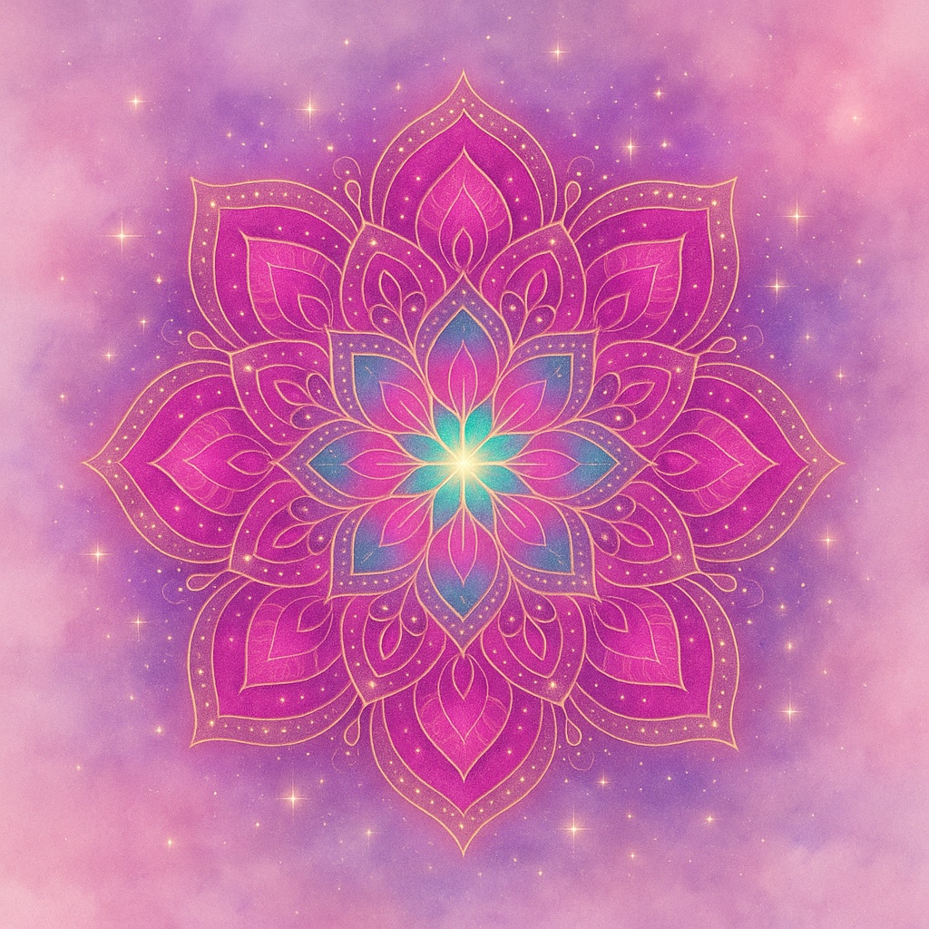 波動曼荼羅ピンク×ゴールド・女性性の目覚め”