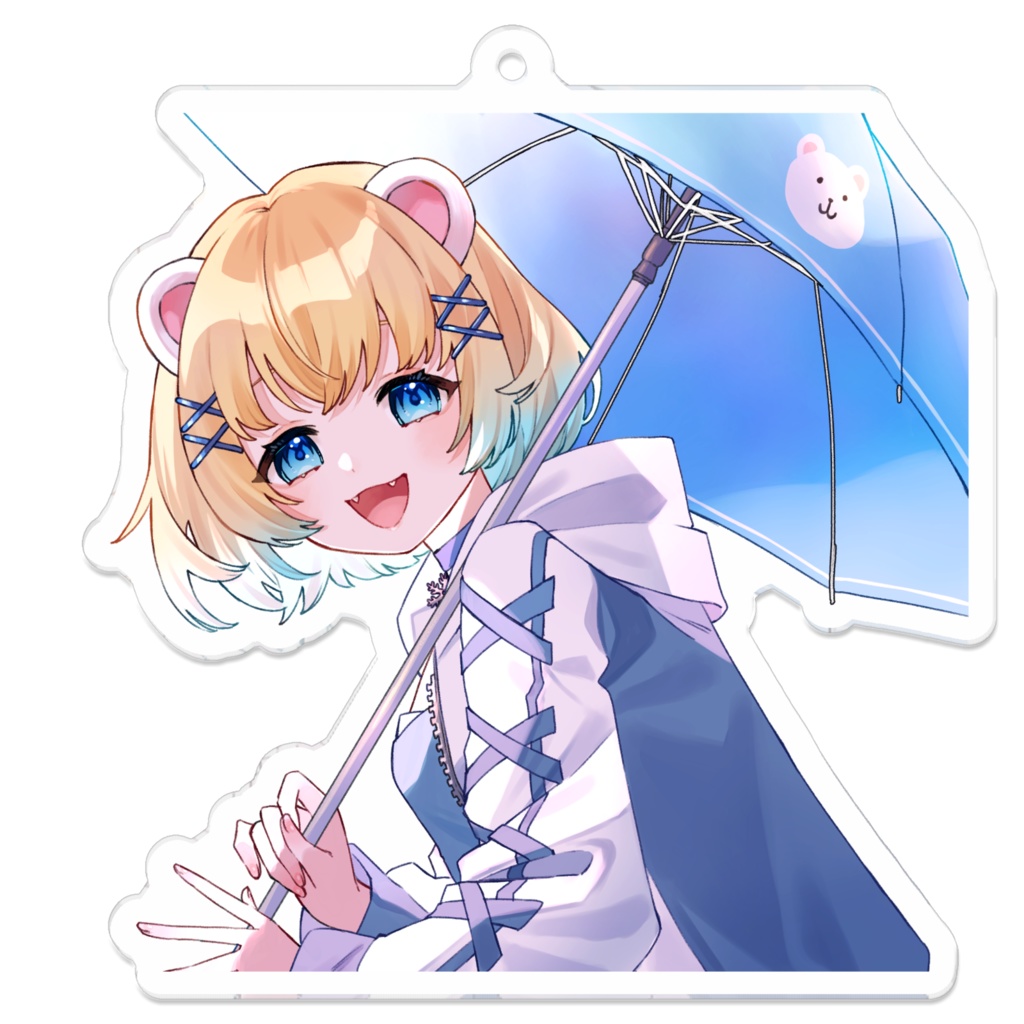 梅雨白熊アクキー