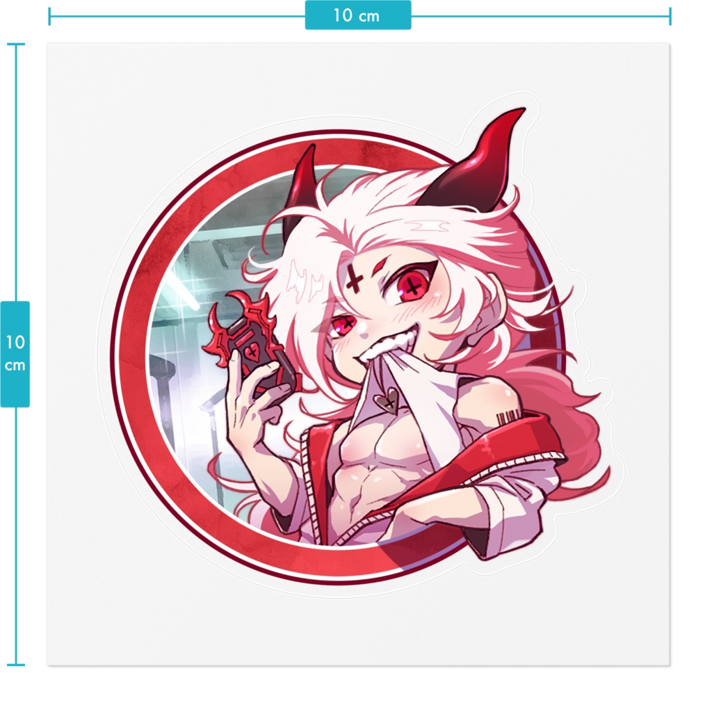 自撮り王様📱クリアステッカー