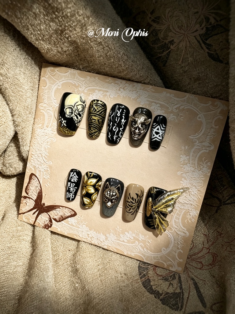 【展示品 / 非売品】阴阳师イメージネイル(2年前制作)