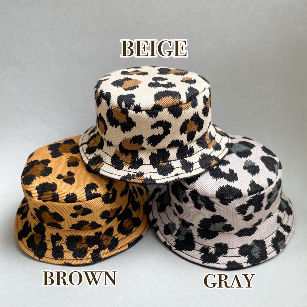 レオパードバケットハット