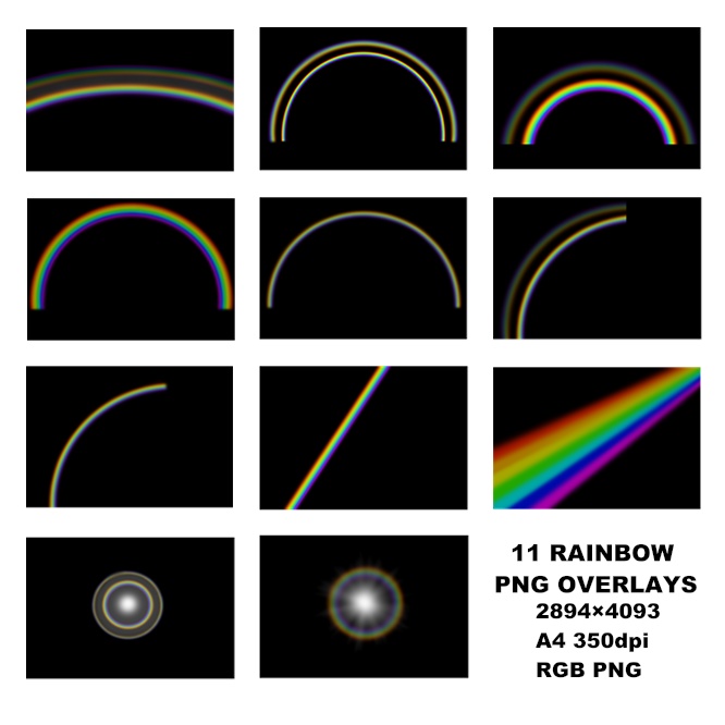レインボーオーバーレイ 11枚