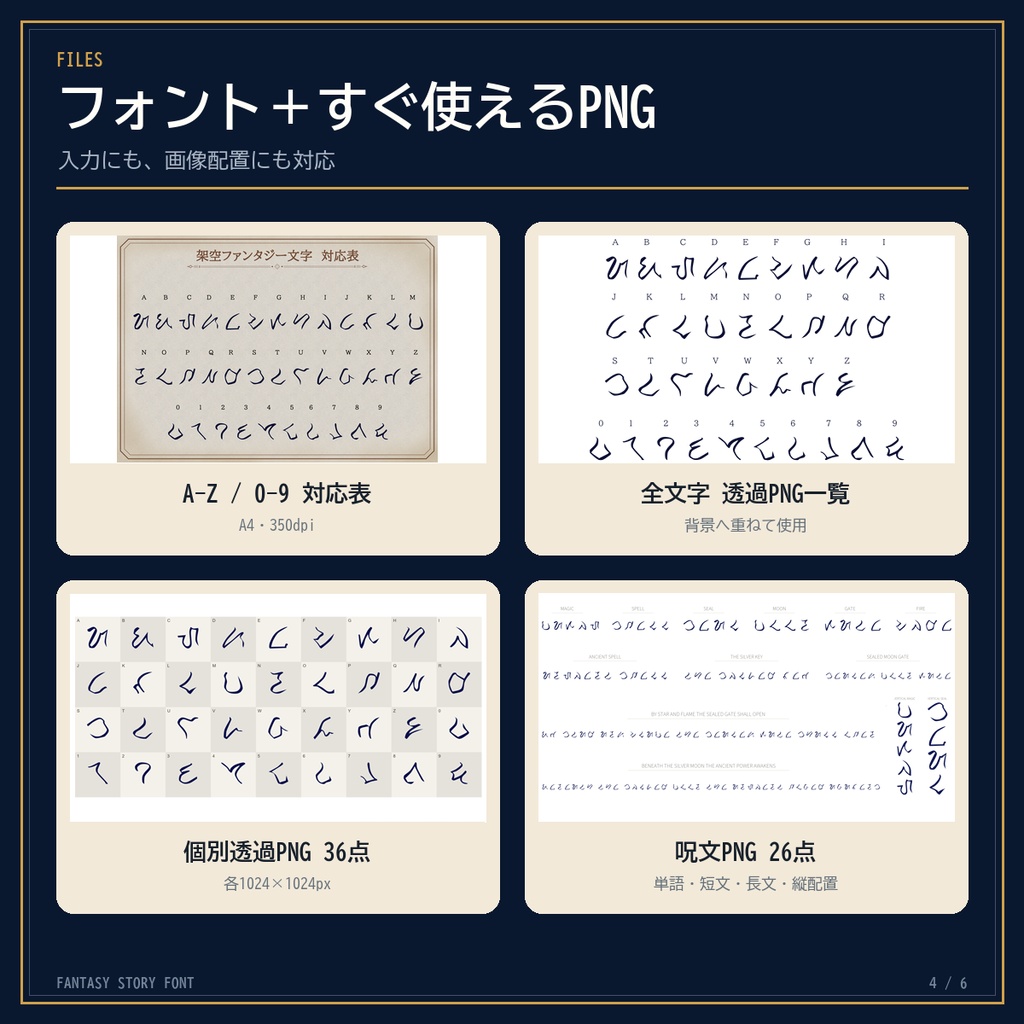Fantasy Story Font|入力できる架空文字フォント