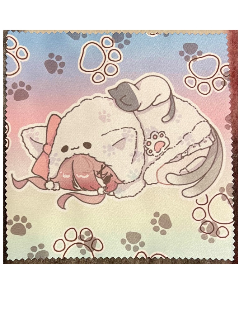 【1周年記念グッズ】眼鏡拭き（ごめん寝）