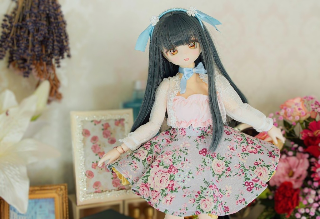 【6点セット】夏秋柄スカートコーデ MDD・他40cmドールサイズ【ヘリオドールの吐息委託品】