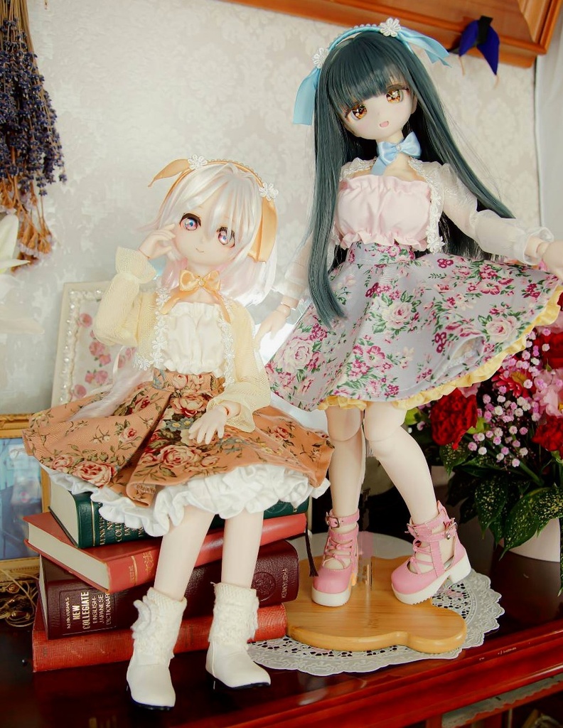 【6点セット】夏秋柄スカートコーデ MDD・他40cmドールサイズ【ヘリオドールの吐息委託品】