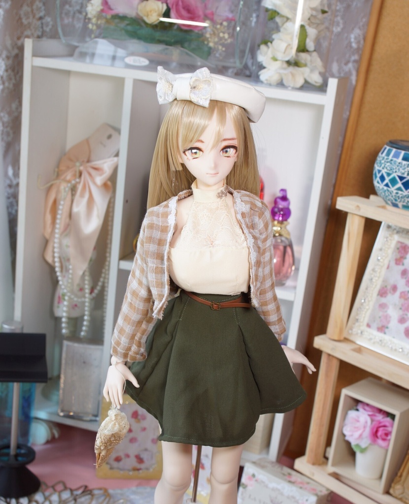 レース巾着バッグ